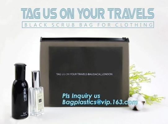 PP slider bag / PP zip seal bag, k bags slider zipper pvc packing documents bags, Cosmetic Cases Plastic PVC Trave