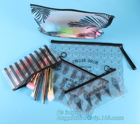 resealable slider k eva plastic promotion bag, Frosted k bag Plastic drawstring frosted Bags With Zipper Sli