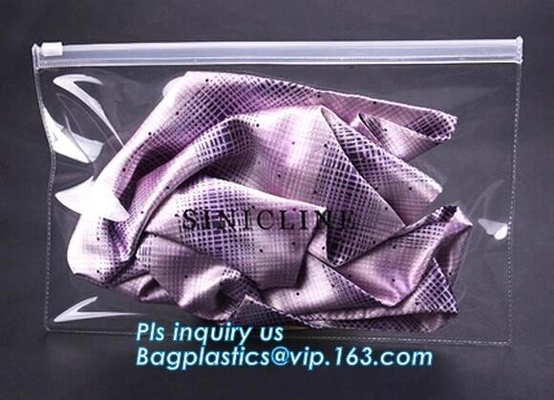 Summer Kit Frosted k Bag Slider Zipper Bag, underware packing PE material slider zipper bag, slider zipper pvc bag