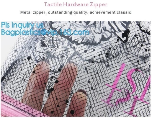 pvc pouch clear vinyl pvc k bag, PVC zipper slider travel cosmetic bag, commodity package bag, matte frosted PVC s