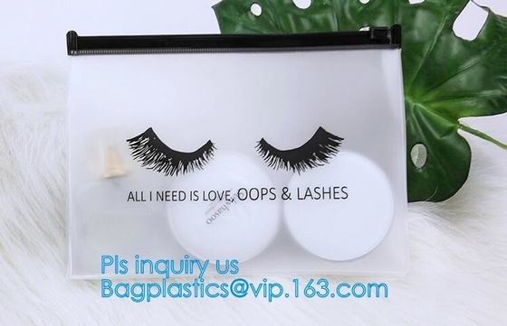 Plastic PVC T-shirt slider zipper bag, matt finishing slider k stand up bag foggy effect PVC slider zipper bags pa