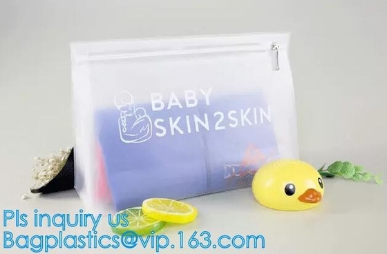 k slider bags for pencils pens, PVC Cosmetic Packaging Bags with Slide Zipper, eco friendly customized slider zipl