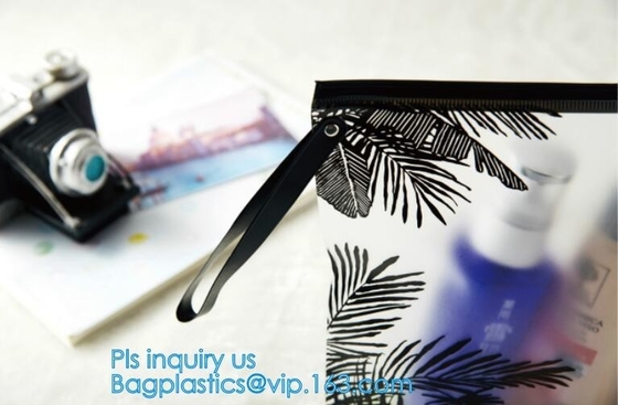 Custom waterproof pvc slider zipper wet bikini bag, zipper lock slider bag/resealable pvc slider zip poly bag, resealabl