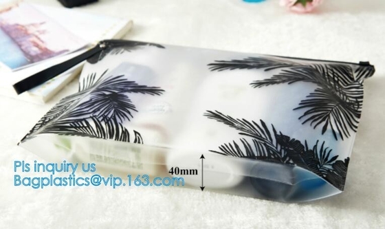 swimwear packaging bags, slider zipper pvc pouch glitter clear plastic vinly k bag, biodegradable pvc plastic slid