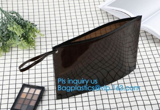 k bag with handle & slider, reclosable pvc clear plastic slider k bag, Reusable slider white small nylon cle