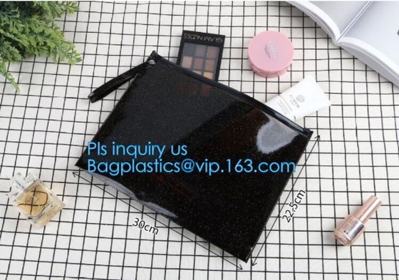 k bag with handle & slider, reclosable pvc clear plastic slider k bag, Reusable slider white small nylon cle