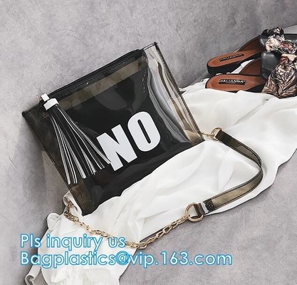 k candy bags, water proof cosmetic vinyl PVC/EVA slider zipper plastic bags, Reclose Holographic Slider Cosmetic M