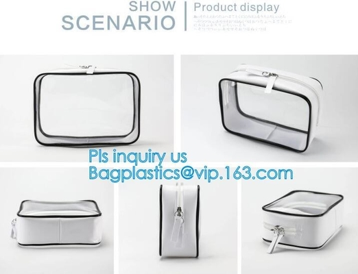 Cosmetic Bag Make up Organizer Bag Waterproof PVC Makeup Bag, travel clear pvc makeup bag cosmetic bag, vacation beach p