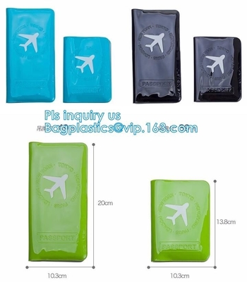 Custom Passport Holder PVC Passport Cover, passport cover PVC leather card holder plastic ticket holder, pack, passport