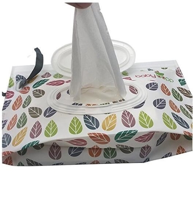 wet wipes tissue packing bag for baby, Eco-friendly lovely baby wet wipe bag with opening and lace, Reusable travel wet