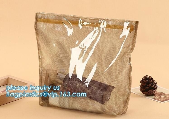 Vinyl Reclosable Makeup Storage Bag Cosmetic Pouch,Printed Vinyl Travel Cosmetic Bag Zipper PVC Pouch Bag