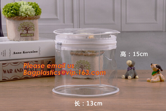 Hot Sale and High Quality Clear Cylinder Round Tube Packaging Cylinder PVC Packaging Box,Cylinder Packaging box for cosm