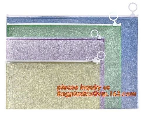School Reusable Stationery Pencil Pouch Travel Storage Pouch Laser Toiletry Christmas Gifts Makeup Bags Travel Cases