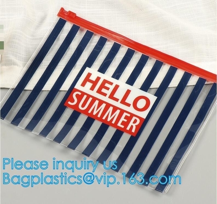 Multifunctional Zip File Folder Bag Zipper Waterproof Travel Storage Pouch Cosmetic Toiletry Bag with Handle