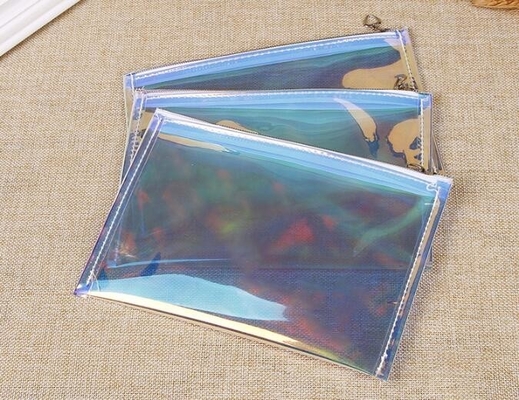 Holographic Color Bag Neon Bag Clear Pvc Cosmetic Make Up Bag In Rainbow,Promotional Ladies Girls Gift Bright Neon Candy