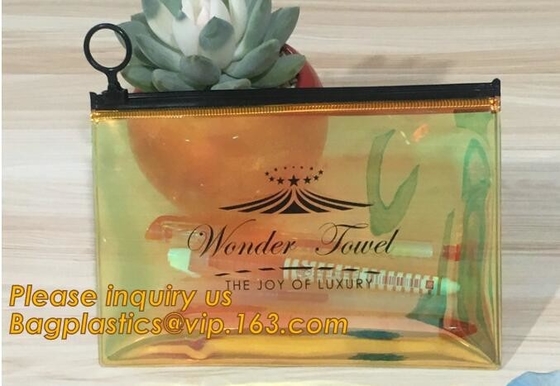Holographic Color Bag Neon Bag Clear Pvc Cosmetic Make Up Bag In Rainbow,Promotional Ladies Girls Gift Bright Neon Candy