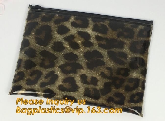 Eva Slider Frosted Swimwear Packaging Bags Cosmetic Organizer Pouch with Zipper Toiletry, Pencil, Brush, Makeup
