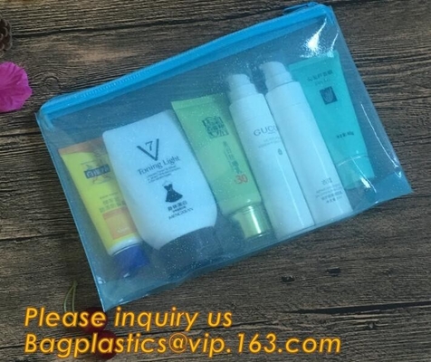 BAGEASE EVA PVC Cosmetic Bag For Women Zipper Waterproof Airline Makeup Travel Organizer Toiletry Bag Bagease Package