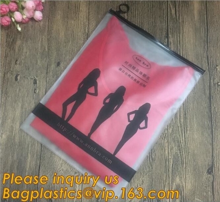 bAGPLASTICS BIO ECO Beach Bikini Swimwear Packaging Bag Pvc Zipper Bag,Eco Friendly Slider Zipper Flat Matt Plastic Bag