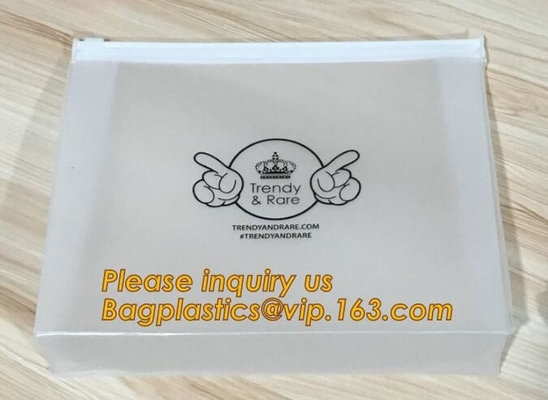 bAGPLASTICS BIO ECO Beach Bikini Swimwear Packaging Bag Pvc Zipper Bag,Eco Friendly Slider Zipper Flat Matt Plastic Bag