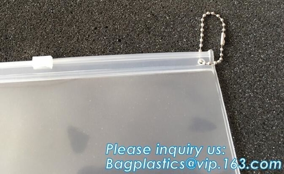 Pencil Case PVC Bag Zippered PVC Mesh Bag EVA Document File Bag,Water-Proof PVC Zipper Stationary Document Set Bags