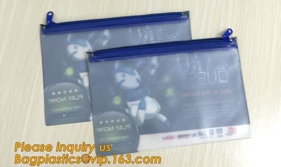 Mesh Pouches Document File Bag Stationery Bag, Folders, Custom Logo Clear Waterproof PVC File Documents Pouch Bag Wi
