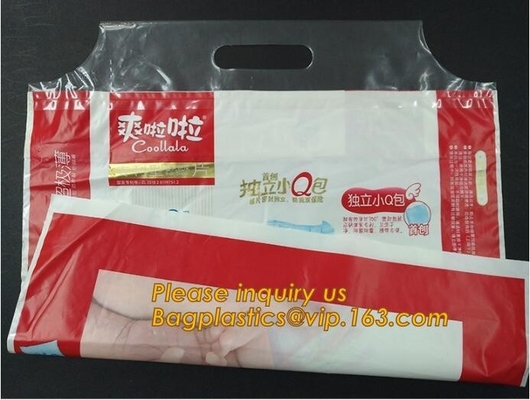 Compostable corn starch Hot selling biodegradable pulling pants nappy packaging plastic diaper bag, corn starch mailing