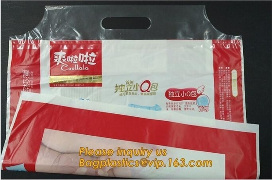 Compostable corn starch Hot selling biodegradable pulling pants nappy packaging plastic diaper bag, corn starch mailing