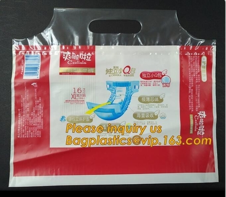 Compostable corn starch Hot selling biodegradable pulling pants nappy packaging plastic diaper bag, corn starch mailing