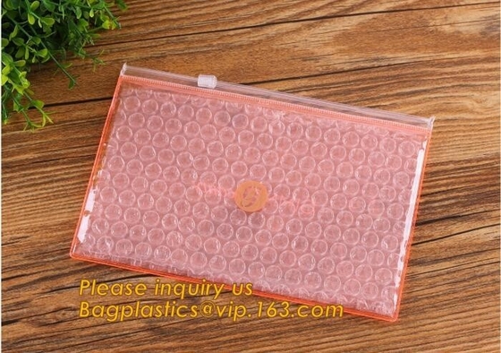Bubble k bag/bubble slider bag/bubble zipper bag customize color size printing,Bubble Padded Bag EPE/PO Film Bag E