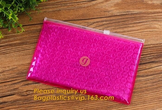 Bubble k bag/bubble slider bag/bubble zipper bag customize color size printing,Bubble Padded Bag EPE/PO Film Bag E