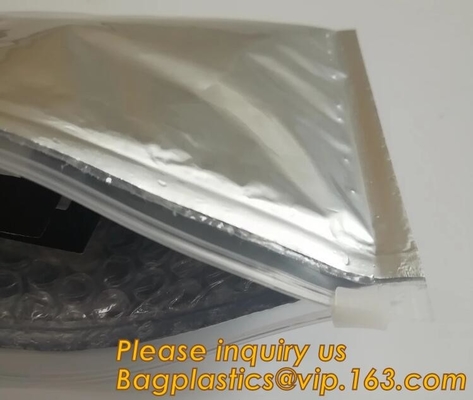 Custom Bubble k Packaging Bag Slider Padded Bag,Anti Shock Plastic PE Material Mailer Zip Lock Padded Bag /Slider