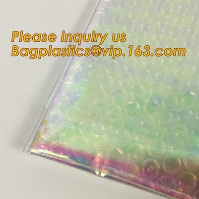 transparent slider zipper bubble bag，Reusable portable PE bubble wine bottle protector bag,k bubble bag,slider pac