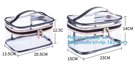 PVC Mini Plastic Cosmetic Bags , Cosmetic Tote Bags Printed Promotional Makeup Bag, Cosmetic bags, swimwearr bag