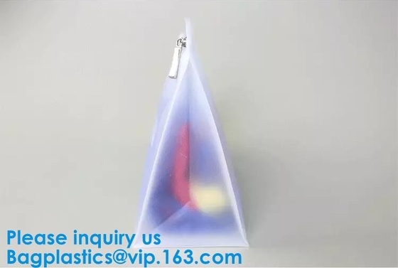 Waterproof eva pouch Zip Lock Custom Clothing Bag LDPE HDPE CPE PPE PVC Plastic Slider Zipper Bag