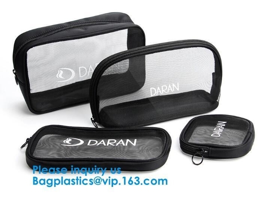 Portable Hanging Waterproof Beauty Makeup Bag Multi Function Travel Mesh Cosmetic Bag, Makeup Bags
