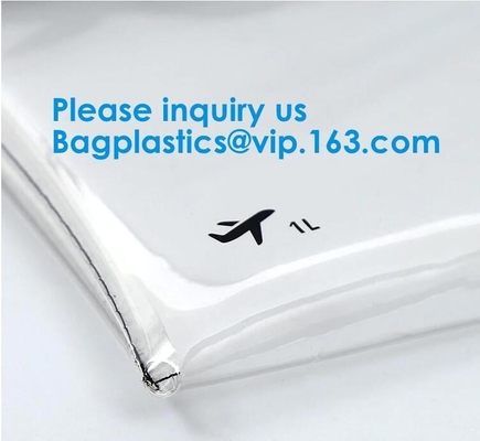 Travel Toiletry Pouch Promotional Zip Lock Pvc Bag With Own Logo Eco-Freindly Transparent Pvc Zipper Pen Pouch