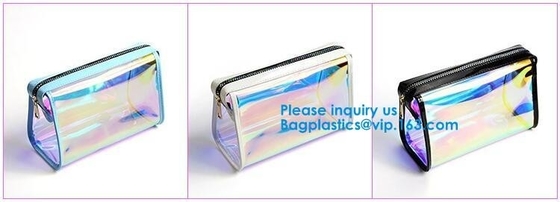 Women PVC Clear Backpack Laser Hologram Shoulder Bags Hologram Zip Lock Bag Pvc Bag Printed Pattern k Bags Hot Sal