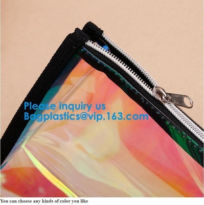 Travel Transparent Exquisite Zippered Handbag PVC Waterproof Toiletry Case Clear PVC Bag Travel Toiletry Bag
