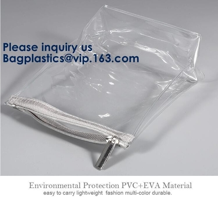 Fold Up Cosmetic Bag EVA Pouch OEM Promotional Heat Seal Sewing Zipper,Cosmetic Makeup Toiletry Set Bag Pouch