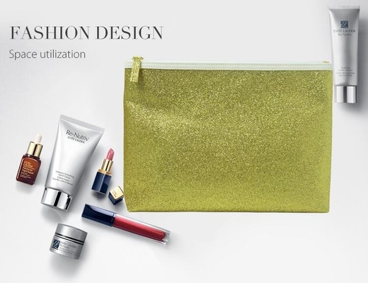 Fashion Sense Bag, Classic Cosmetic Bag, Space Utilization Travel Toiletry Organizer Zipper Closure