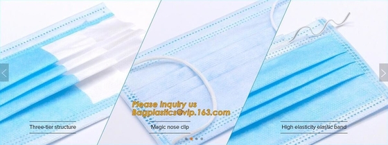 Protective Ear loop Non-woven 3 Ply Disposable Medical Face Mask Surgical Mask,Health & Medical PP 3 Layers Competitive