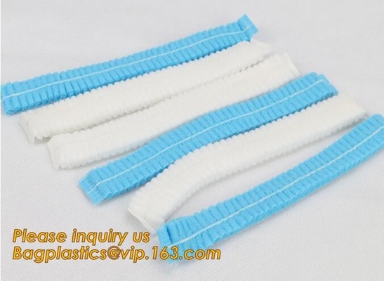 Non Woven Clean Room Products medical Disposable Surgical Bouffant Cap 21" 24",Dustproof For Restaurant Medical Surgical