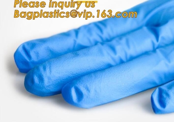 Medical Disposable Nitrile Coated Hand Gloves,Industrial Garden Working Resistant Disposable Nitrile Black Gloves BAGEAS