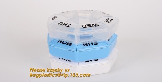 Pill Box for Pharamcy Promotion free pill box fancy weekly pill box,tablet drug color Monthly planner Compounding Medica