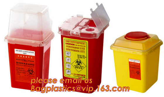 Plastic Disposable Medical Sharps Containers, Kenya safety box for needle/medical waste sharp container, Medical Plastic