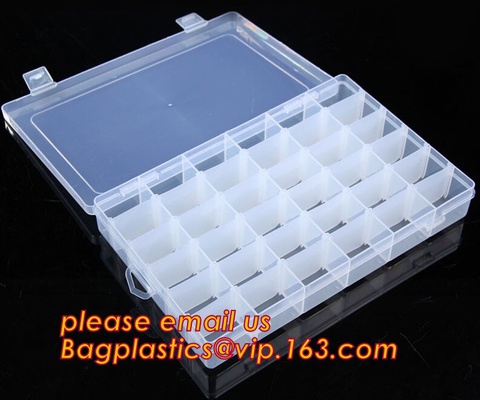 Adjustable Plastic Storage Box For Nail Art Design Decoration, Creative multi-function plastic storage box cosmetics cas