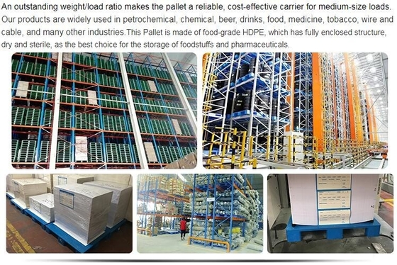 Accept Custom Heavy Duty Large Stackable Plastic Pallet, Wear-Resistant Light Duty HDPE Plastic Pallet Sale, Warehouse