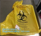 Biohazard liner bags, drawstring liner, drawtape liner, clinical, medical, hospital, healthcare, medication, supplies