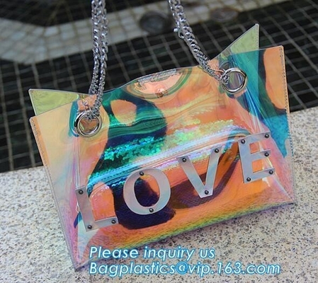 Crossbody Shoulder Messenger Bags Clear PVC Crossbody Bag Waterproof, Shoulder Strap PVC Clear Tote Bag, pack, pac, bags